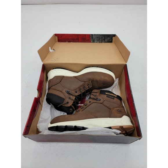 Mens Boots Wolverine Shiftplus Mid LX W201156 10.5M Brown Alloy Toe NEW - Picture 11 of 11